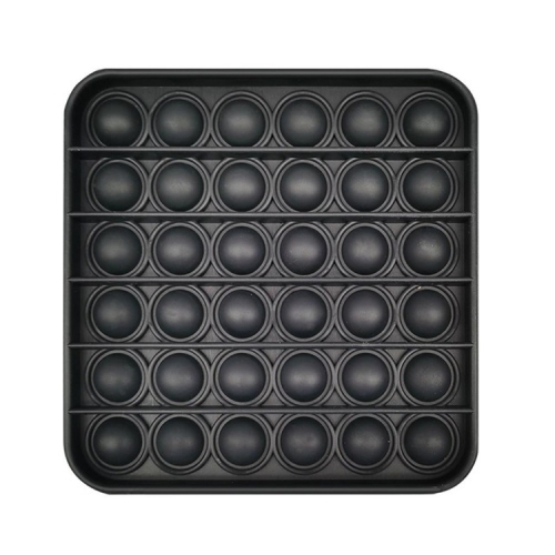 

5 PCS Puzzle Toy Desktop Parent-Child Silicone Squeezed Bubble Unzip Toy, Colour: Square Black