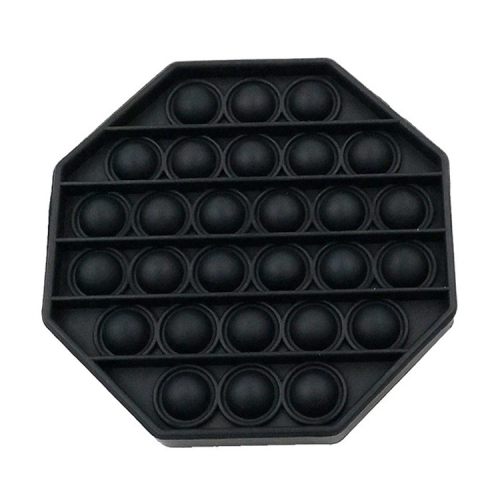 

5 PCS Puzzle Toy Desktop Parent-Child Silicone Squeezed Bubble Unzip Toy, Colour: Octagonal Black