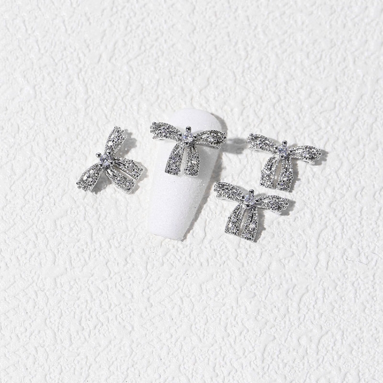 

8 PCS Three-Dimensional Metal Nail Art Bow Nail Jewelry 1839