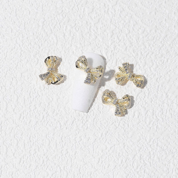 

8 PCS Three-Dimensional Metal Nail Art Bow Nail Jewelry 1840
