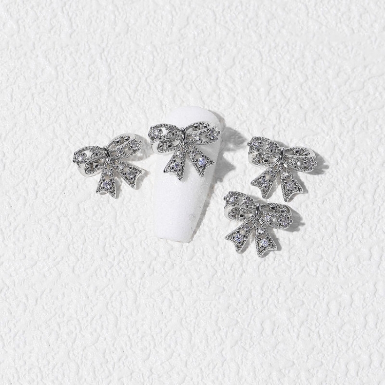 

8 PCS Three-Dimensional Metal Nail Art Bow Nail Jewelry 1842