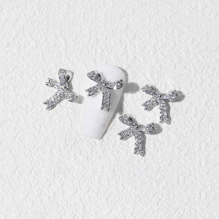 

8 PCS Three-Dimensional Metal Nail Art Bow Nail Jewelry 1844