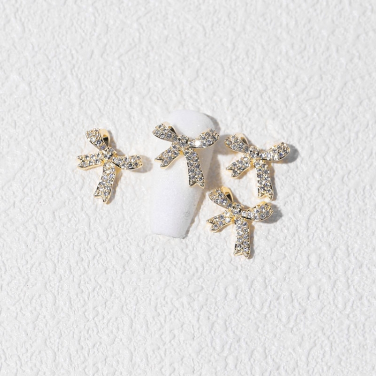 

8 PCS Three-Dimensional Metal Nail Art Bow Nail Jewelry 1845