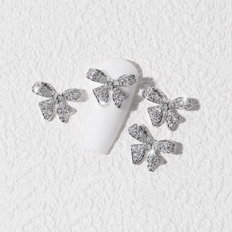 

8 PCS Three-Dimensional Metal Nail Art Bow Nail Jewelry 1850
