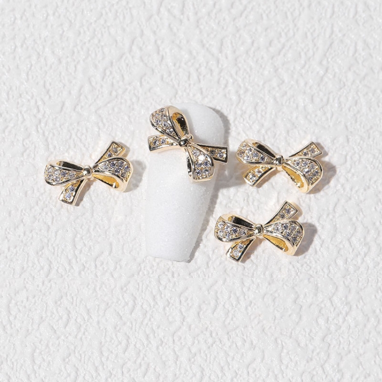 

8 PCS Three-Dimensional Metal Nail Art Bow Nail Jewelry 1852
