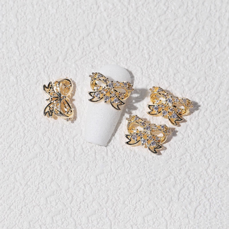 

8 PCS Three-Dimensional Metal Nail Art Bow Nail Jewelry 1853