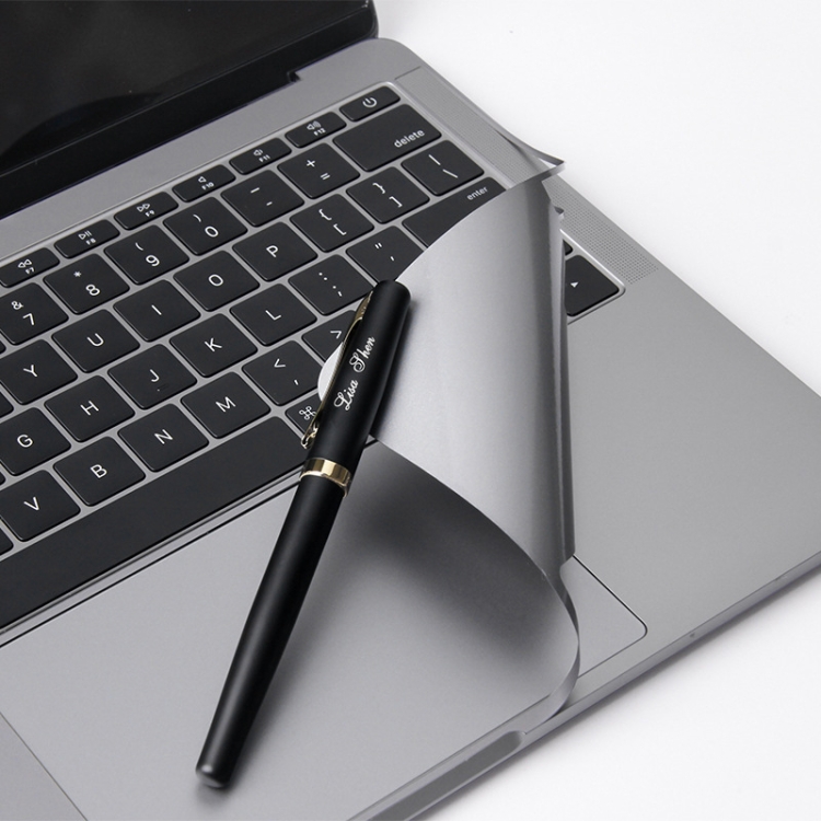 

JRC 2 In 1 Full Support Sticker + Touchpad Film Computer Full Wrist Support Sticker Set For MacBook Air 13.3 A1369/1466(Deep Gray)