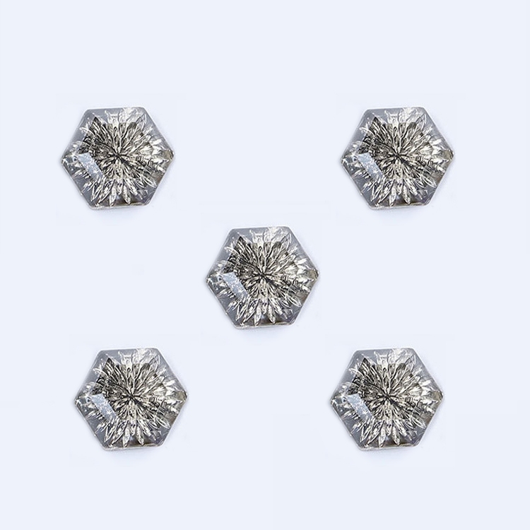 

10 PCS Nail Art Radian Embossed Diamond Princess Shaped Diamond Hexagonal Water Drop Nail Diamond Ornament, Specification: MZ06