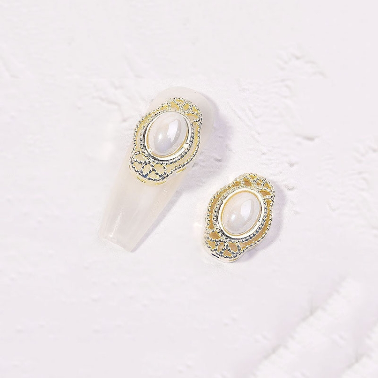 

10 PCS Zircon Retro Three-Dimensional Nail Art Diamond Nail Jewelry 1861