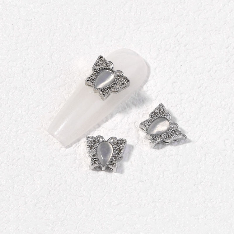 

10 PCS Zircon Retro Three-Dimensional Nail Art Diamond Nail Jewelry 1870