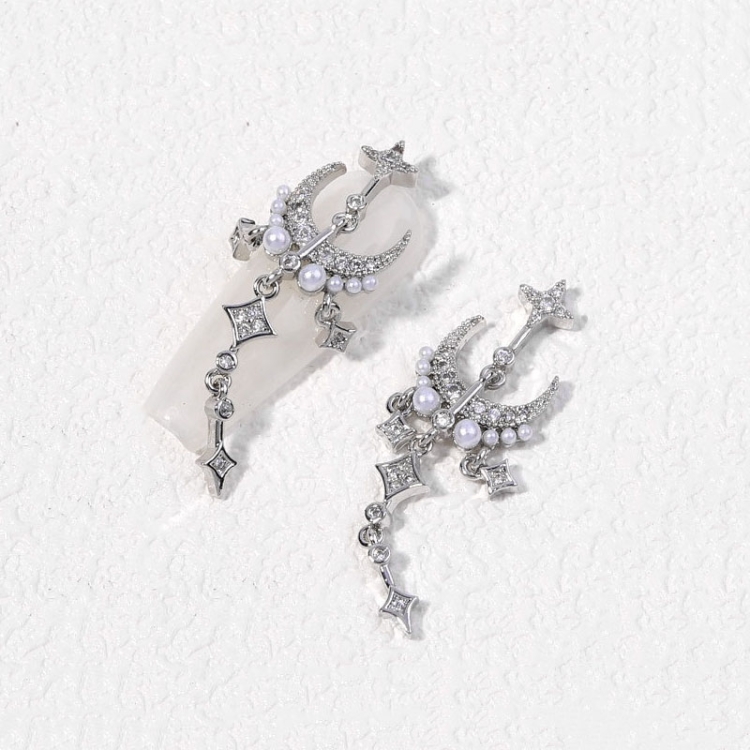 

10 PCS Zircon Retro Three-Dimensional Nail Art Diamond Nail Jewelry 1879