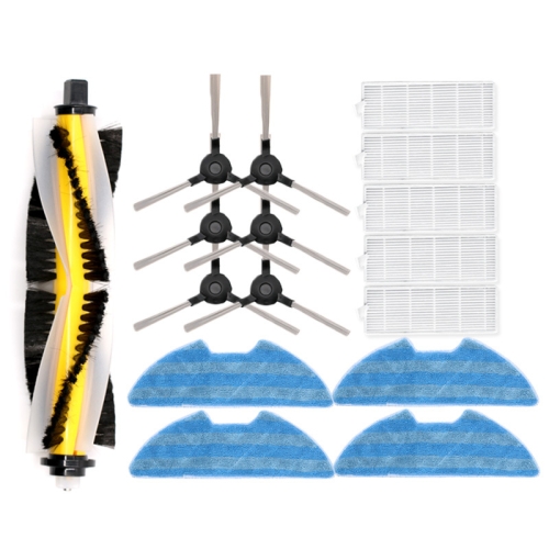 

Sweeper Accessories For Proscenic 811GB 911S, Specification： 1 Main Brush+3 Pair Side Brush+5 Filter+4 Rags