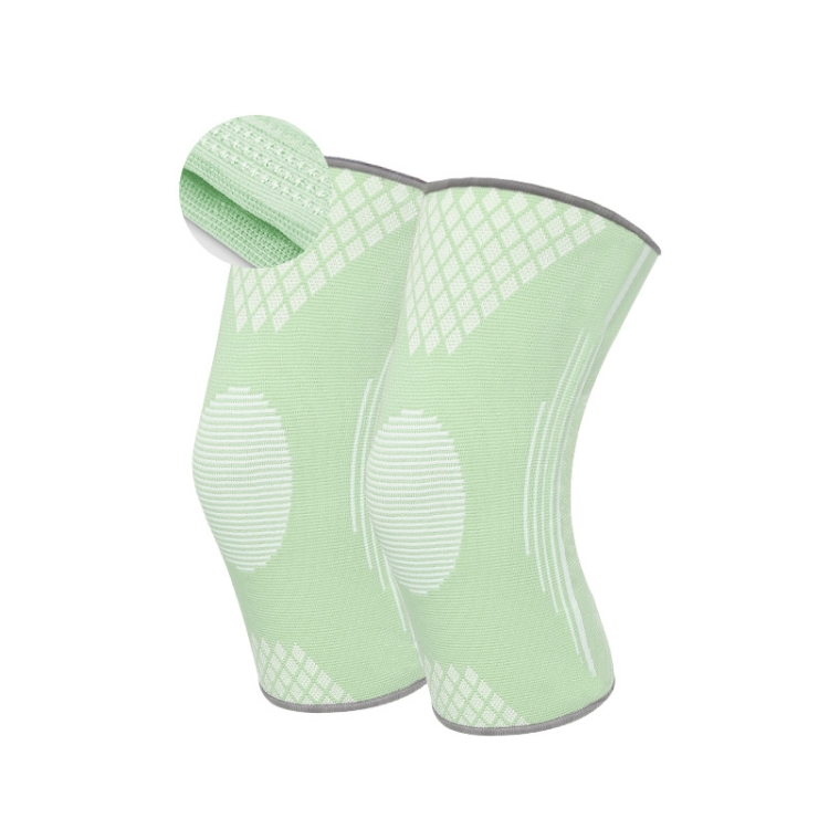 

Sports Knee Pads Training Running Knee Thin Protective Cover, Specification: L(Fresh Green Silicone Non-slip)