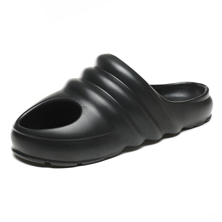 

Large Size Summer Slippers Men Casual Hole Shoes, Size: 42(Black)