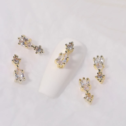 

8 PCS Nail Art Zircon Three-Dimensional Nail Diamond Diy Crystal Flat Bottom Diamond Finished Decoration, Specification: 1884