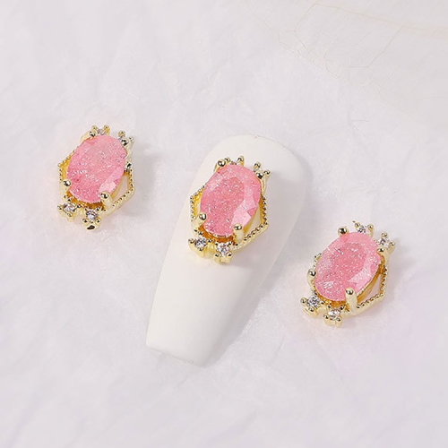 

8 PCS Nail Art Zircon Three-Dimensional Nail Diamond Diy Crystal Flat Bottom Diamond Finished Decoration, Specification: 1888