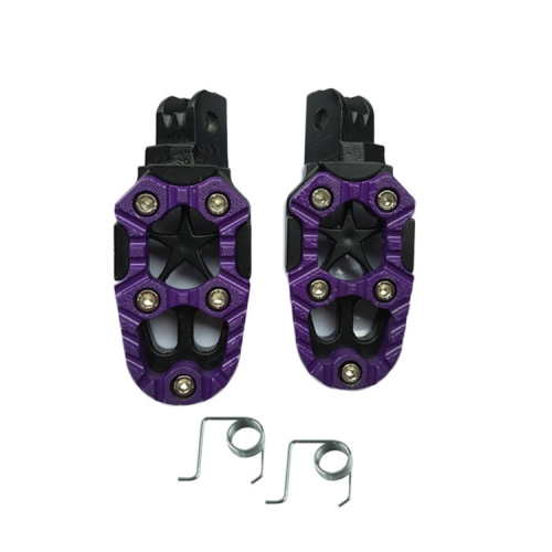 

Motorcycle Modified Aluminum Alloy Foot Pedal Accessories(Purple)