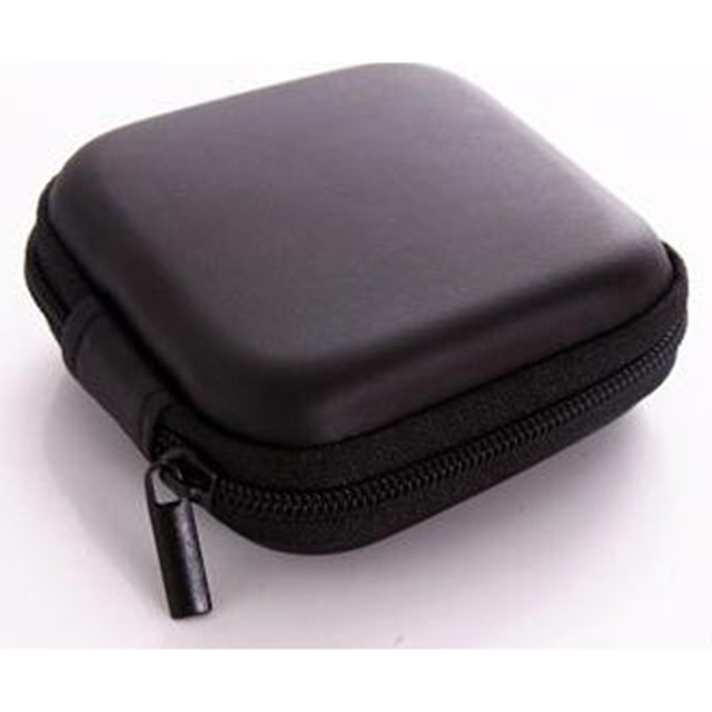 

3 PCS Earphone Wire Organizer Box Data Line Cables Storage Box Case Container Coin Headphone Protective Box Case Container(Black)
