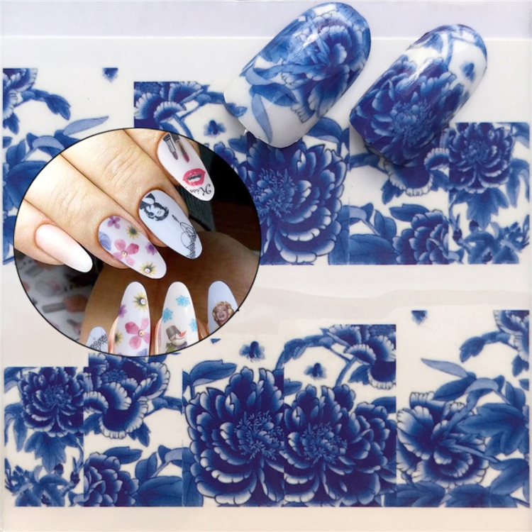 

3 PCS Nail Sticker Set Decal Water Transfer Slider Nails Art Decoration, Color:YZW1372