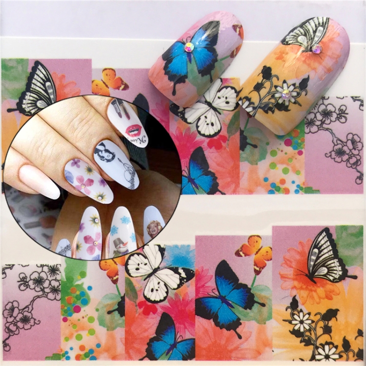 

3 PCS Nail Sticker Set Decal Water Transfer Slider Nails Art Decoration, Color:YZW1379