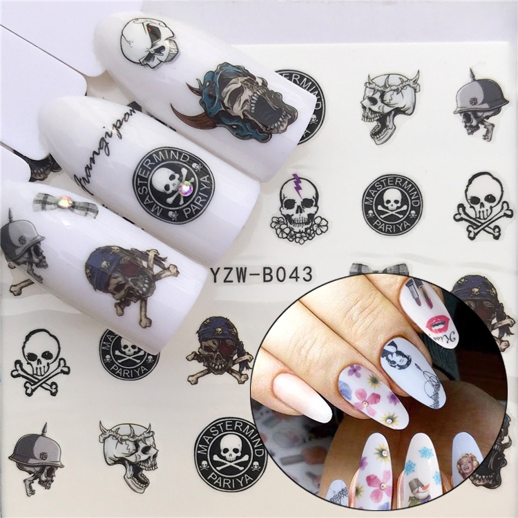 

3 PCS Nail Sticker Set Decal Water Transfer Slider Nails Art Decoration, Color:YZWB043