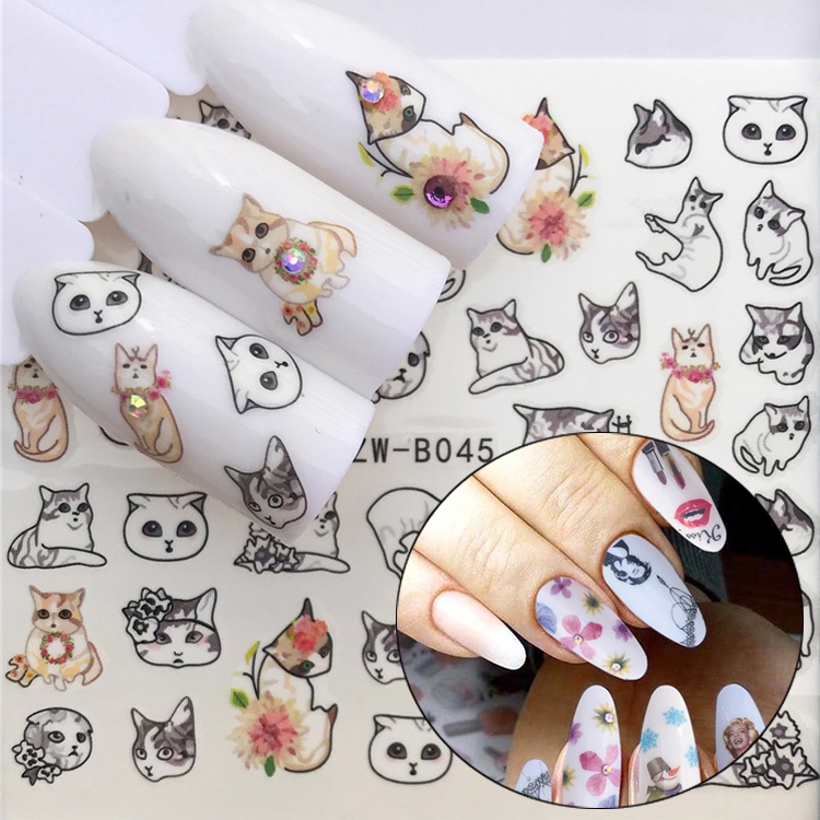 

3 PCS Nail Sticker Set Decal Water Transfer Slider Nails Art Decoration, Color:YZWB045