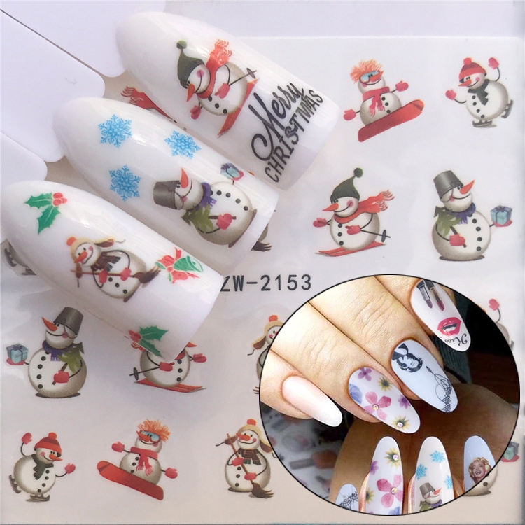 

3 PCS Nail Sticker Set Decal Water Transfer Slider Nails Art Decoration, Color:YZW2153