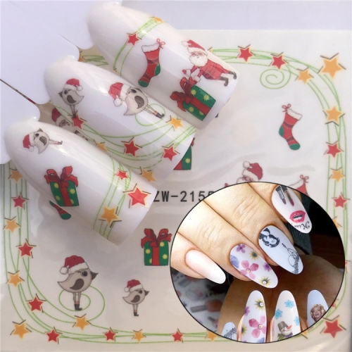 

3 PCS Nail Sticker Set Decal Water Transfer Slider Nails Art Decoration, Color:YZW2155