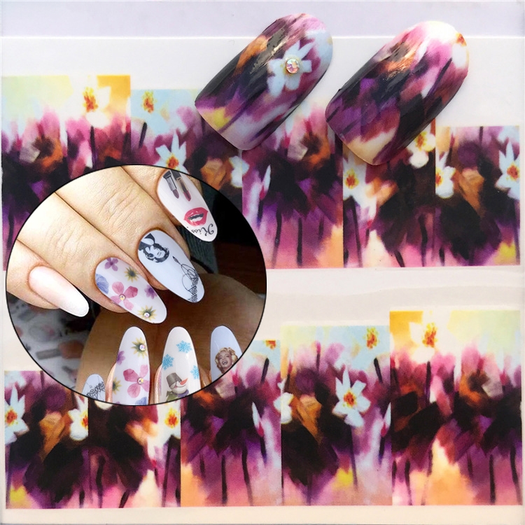 

3 PCS Nail Sticker Set Decal Water Transfer Slider Nails Art Decoration, Color:YZW8057