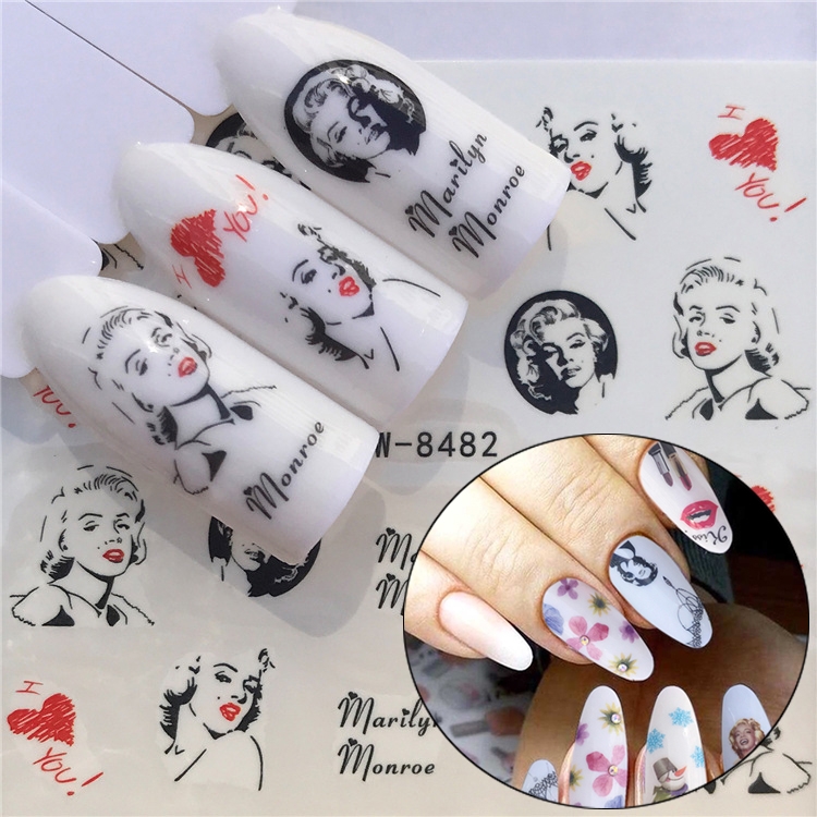 

3 PCS Nail Sticker Set Decal Water Transfer Slider Nails Art Decoration, Color:YZW8482