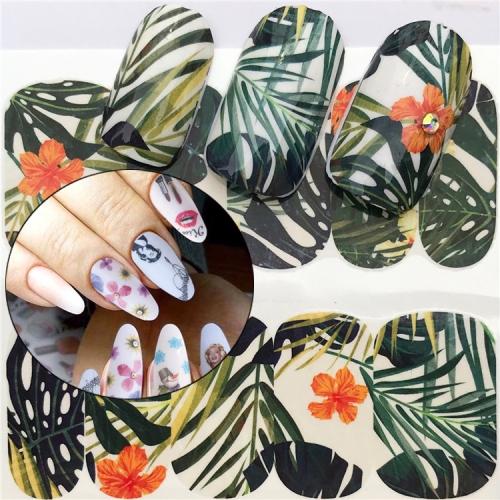 

3 PCS Nail Sticker Set Decal Water Transfer Slider Nails Art Decoration
