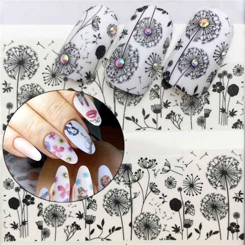 

3 PCS Nail Sticker Set Decal Water Transfer Slider Nails Art Decoration