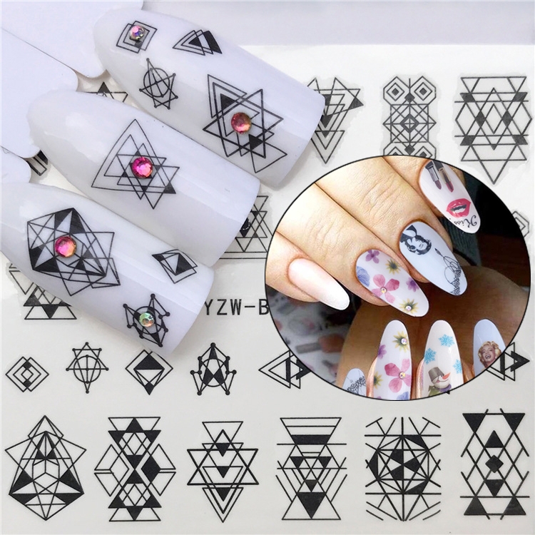 

3 PCS Nail Sticker Set Decal Water Transfer Slider Nails Art Decoration