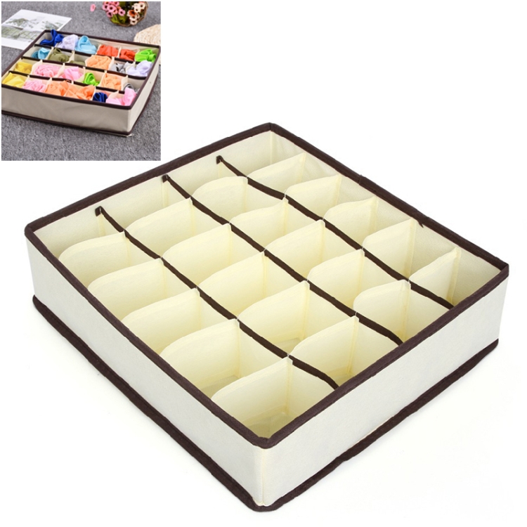 

Organizer Storage Box Drawer for Underwear Bra Scarf Socks (24 Grid)