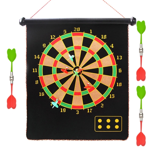 

Double-Sided Magnetic Dart Board Set Magnet Target Parent-Child Game Toy, Darts needle: Color Box(17 Inch 6 Darts)