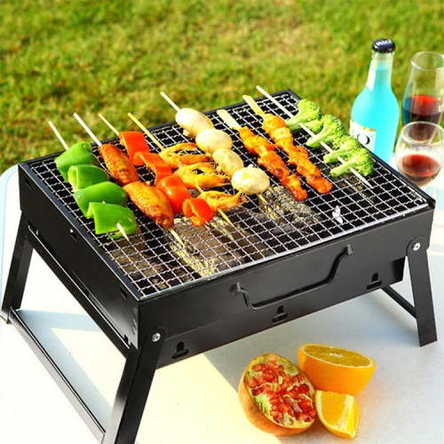 

Wrought Iron Barbecue Thickened Folding Barbecue 36x28.5x7cm