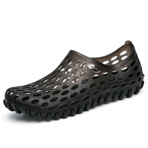 

PVC + EVA Material Wading Beach Shoes Couple Breathable Slippers, Size: 41(Black)