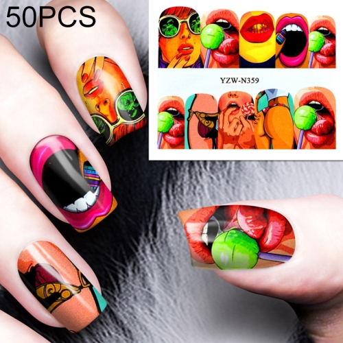 

3 PCS Nail Sticker Set Decal Water Transfer Slider Nails Art Decoration, Color:YZWN359