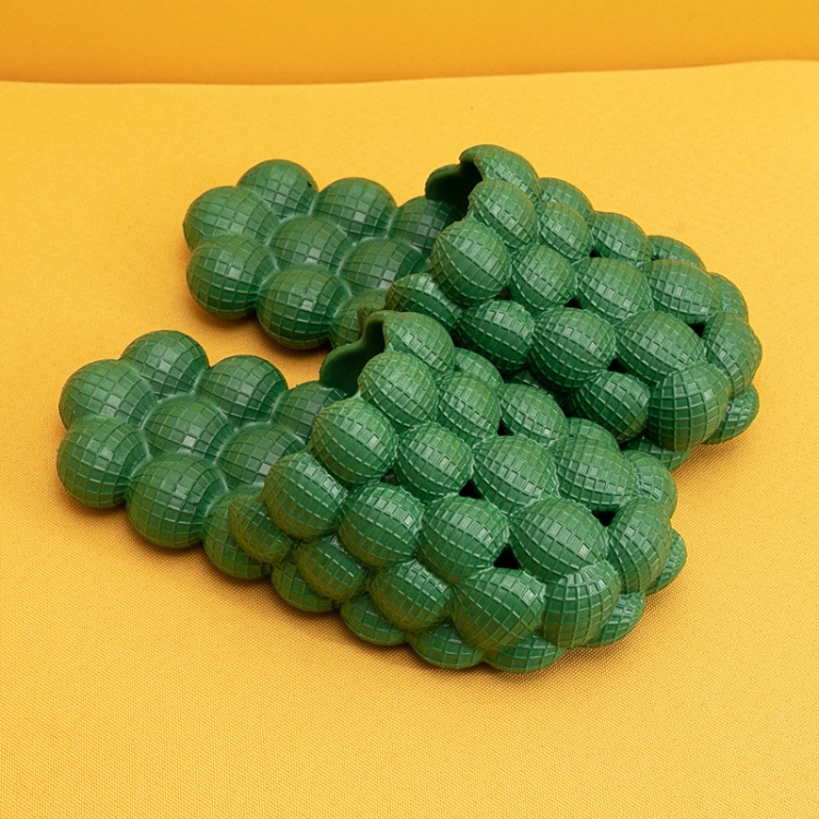 

Women Bubble Fashion Slippers Home Massage Slippers, Size: 43-44(Green)