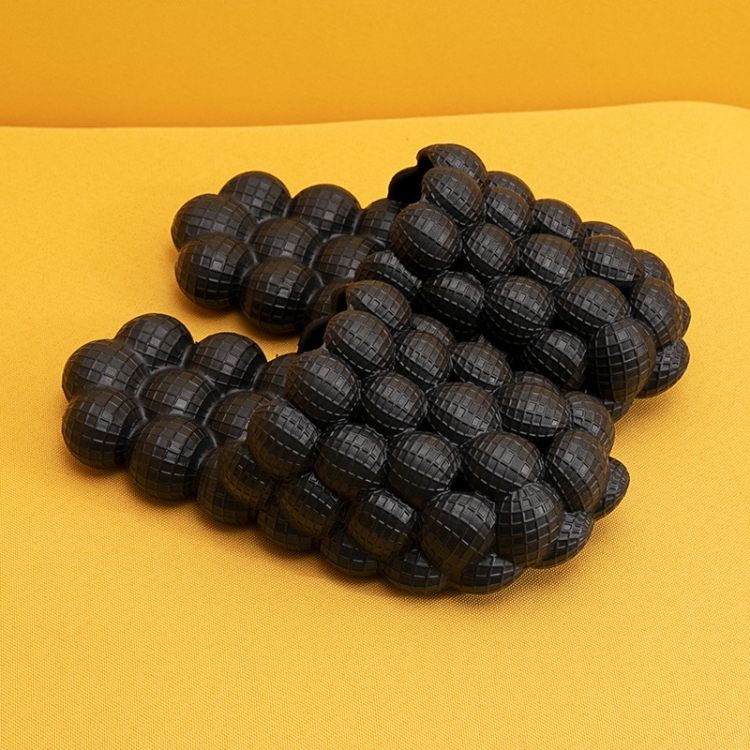 

Women Bubble Fashion Slippers Home Massage Slippers, Size: 45-46(Black)