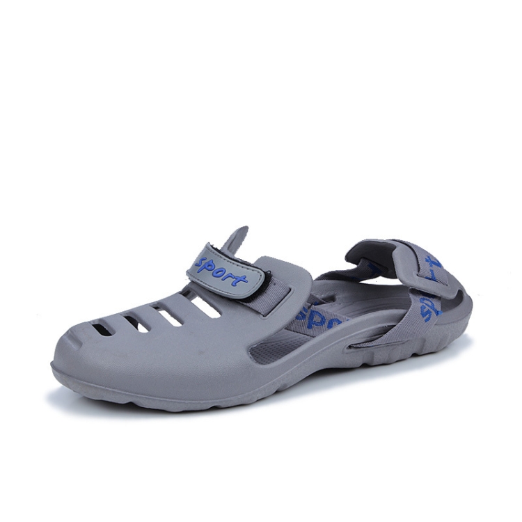 

Men Beach Sandals Summer Sport Casual Shoes Slippers, Size: 40(Gray)