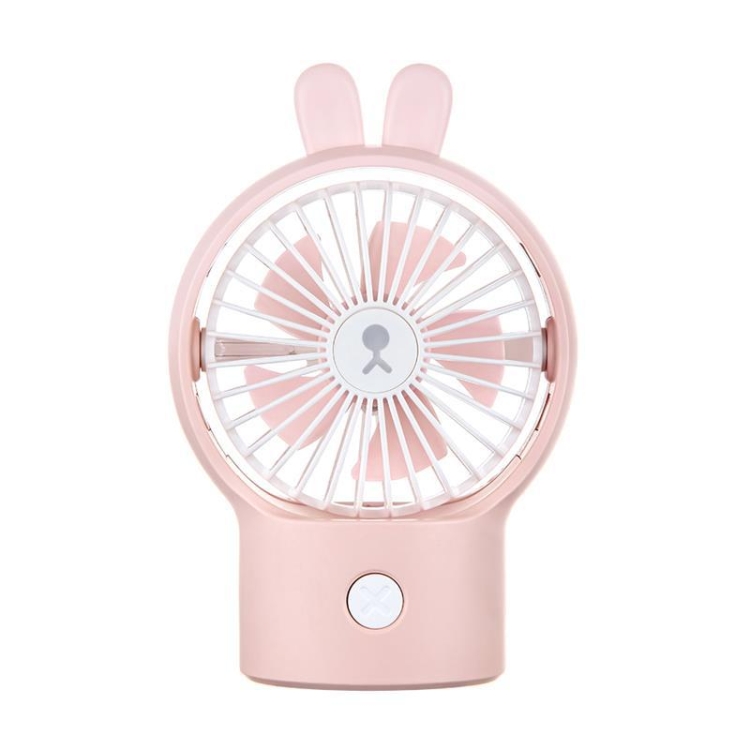 

Desktop Mini Fan Strong Wind Portable Handheld Fan(Bunny Pink)