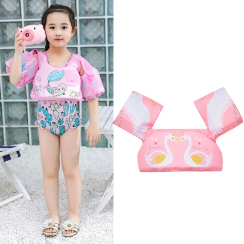 

Children Swimming Foam Arm Ring Baby Swimming Equipment Floating Ring Water Sleeve Buoyancy Vest(Pink Swan)