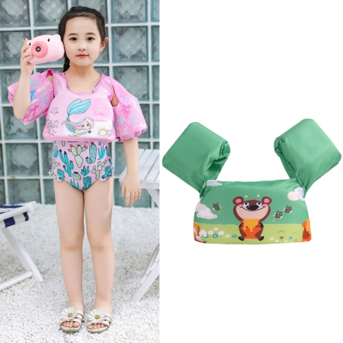 

Children Swimming Foam Arm Ring Baby Swimming Equipment Floating Ring Water Sleeve Buoyancy Vest(Green Bee)