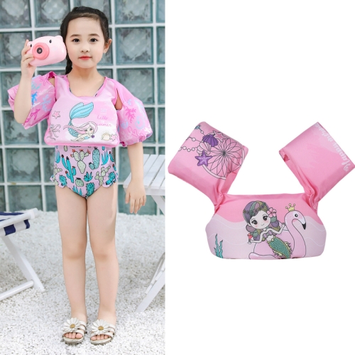 

Children Swimming Foam Arm Ring Baby Swimming Equipment Floating Ring Water Sleeve Buoyancy Vest(Pink Mermaid )