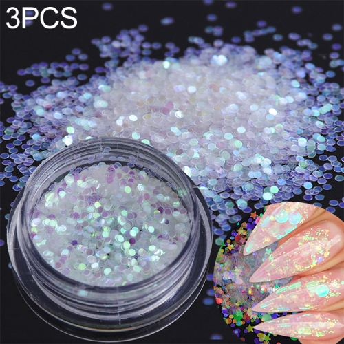 

3 PCS Chameleon Color Sequins Nail Art Glitter Flakes UV Gel Decoration Tools(AB10)