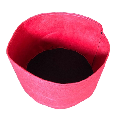 

130x30cm 400L Felt Planting Barrel Indoor Outer Round Plant Bag Non-Woven Seedling Bag(Red)