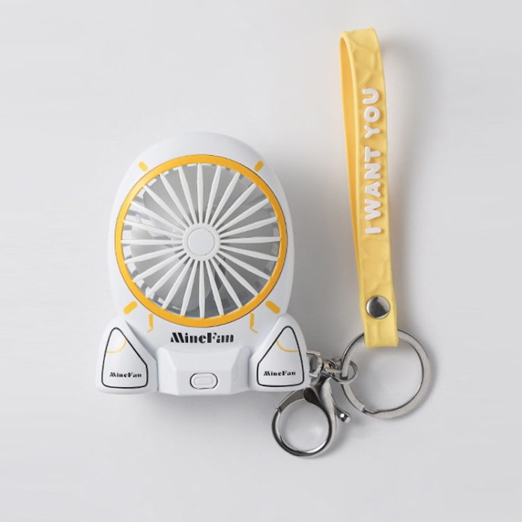 

Children Small Pendant Fan Toy Portable Cartoon USB Desktop Handheld Mini Fan(Pony Yellow)