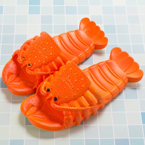 

Crayfish Beach Parent-Child Slippers Children Cartoon Slippers, Size: 42-43(Orange)