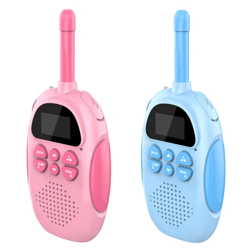 

DJ100 Children Walkie-Talkie Wireless 3KM Call Outdoor Parent-Child Interactive Toy(1 Pink +1 Blue)